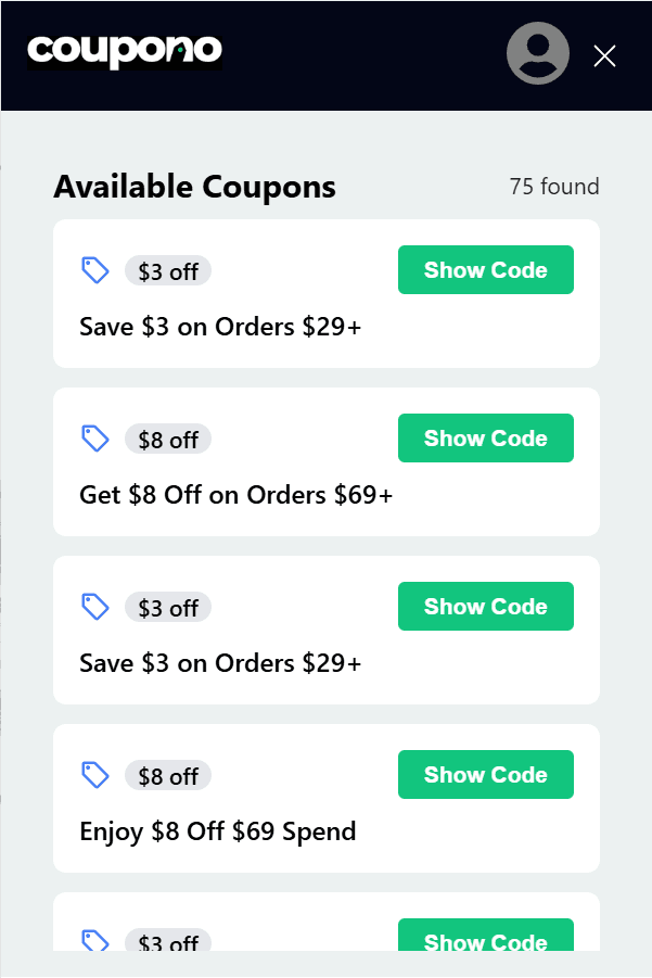 Time-saving with Coupono
